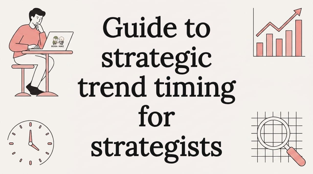 Guide to strategic trend timing for strategists