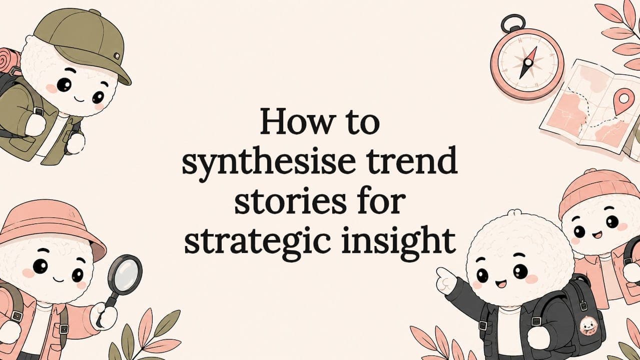 How to synthesise trend stories for strategic insight