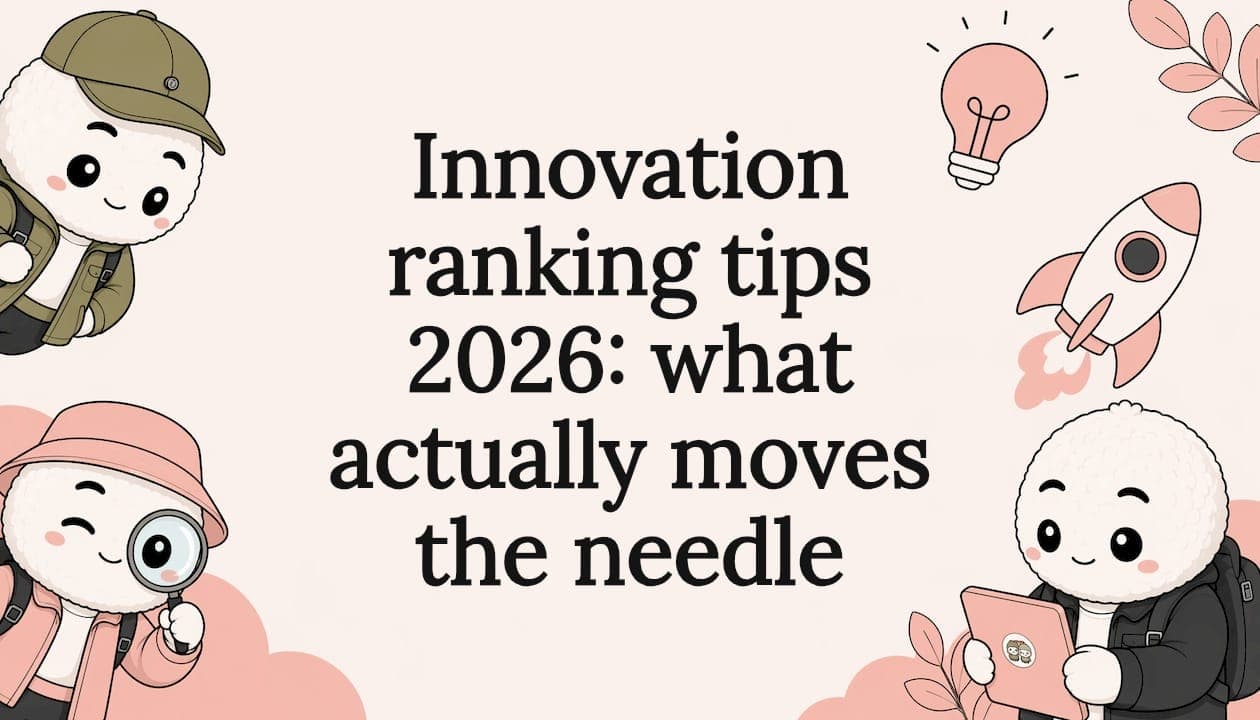 Innovation ranking tips 2026: what actually moves the needle