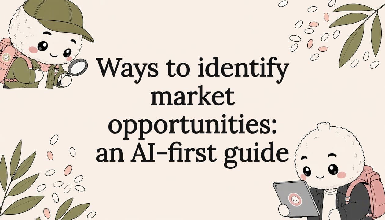 Ways to identify market opportunities: an AI-first guide