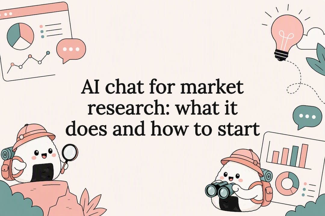 AI chat for market research: what it does and how to start