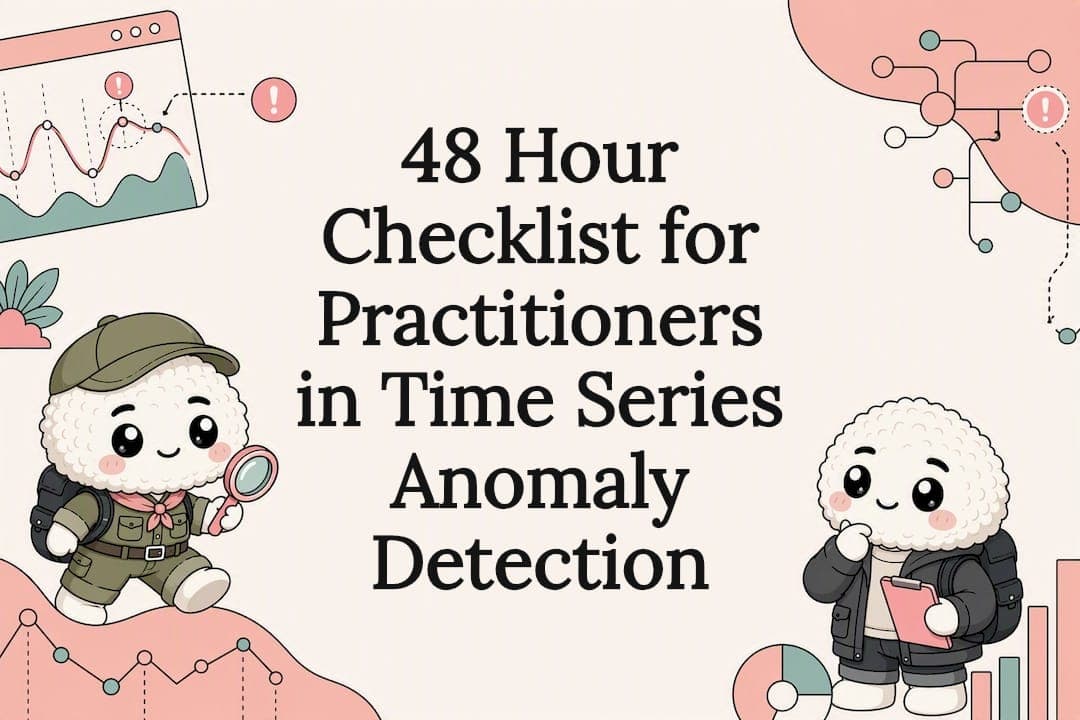 48 Hour Checklist for Practitioners in Time Series Anomaly Detection